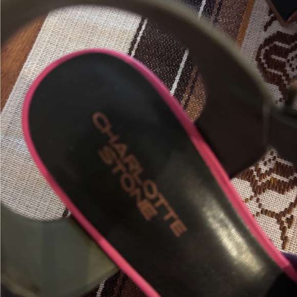 Charlotte Stone Purple Red Heels Artistic Flair - Picture 5 of 6